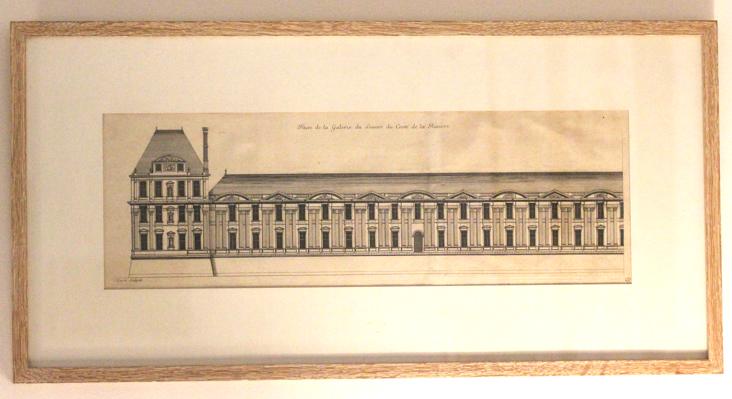 Framed Jean Marot Original Architectural Engraving No. 6