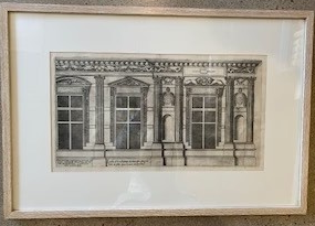 Framed Jean Marot Original Architectural Engraving No. 15