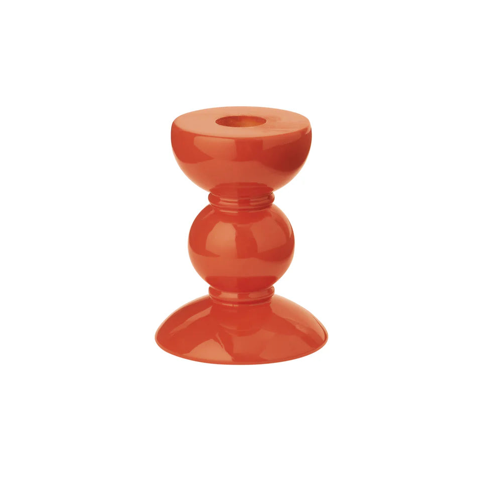orange bobbin candlestick