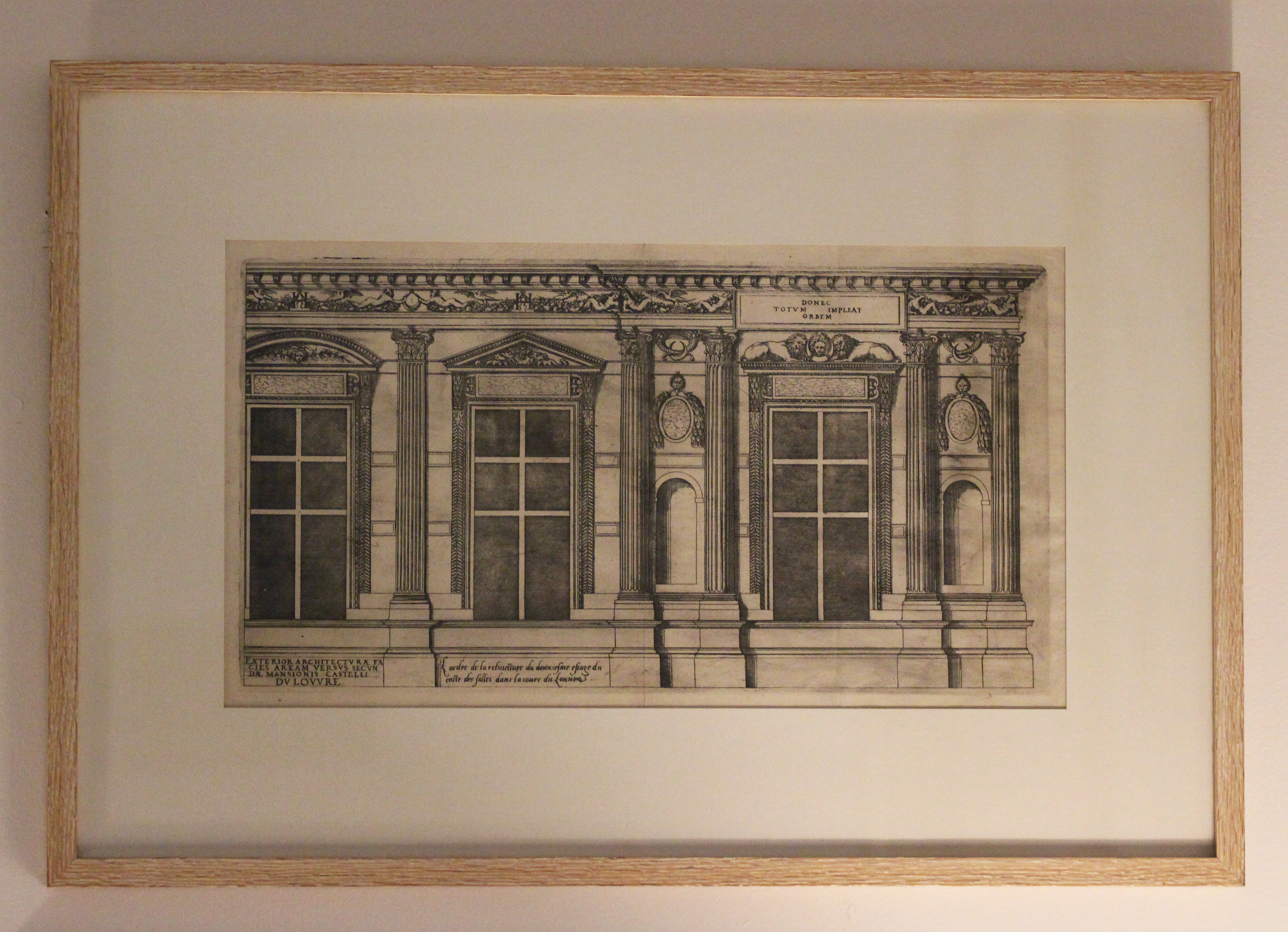 Framed Jean Marot Original Architectural Engraving No. 15