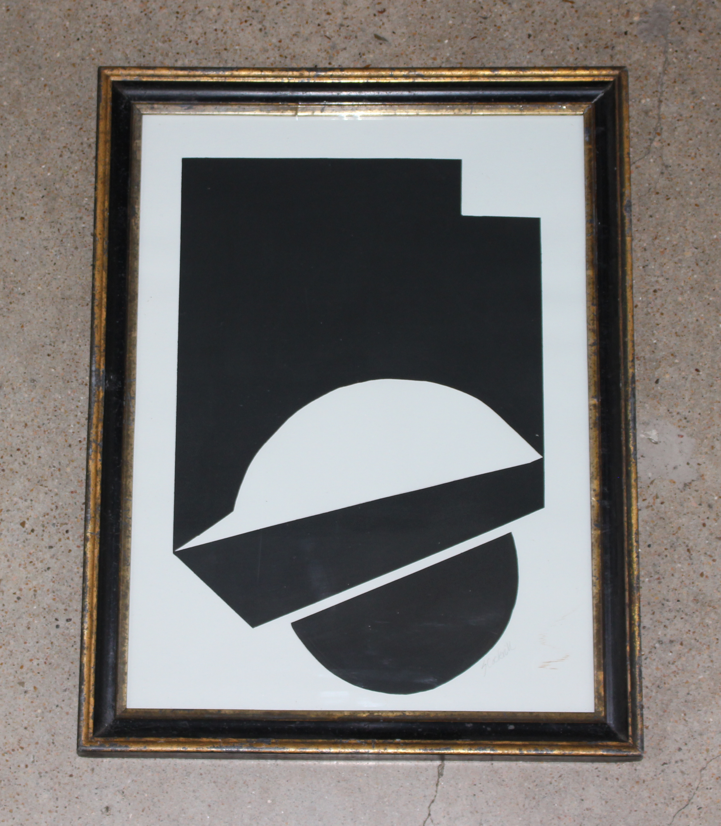 Framed Susan Cockrill Original Black & White Art