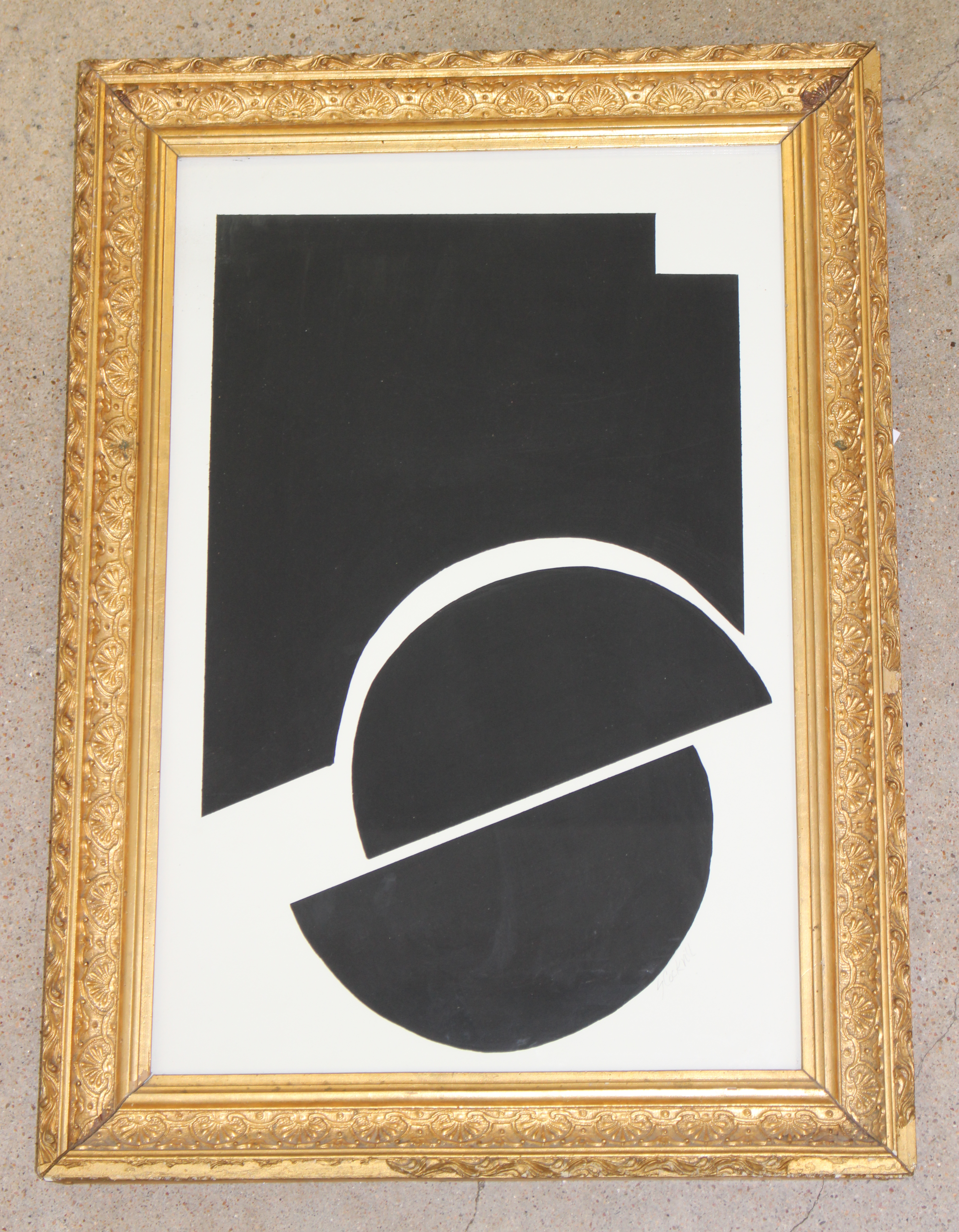 Framed Susan Cockrill Original Black & White Art