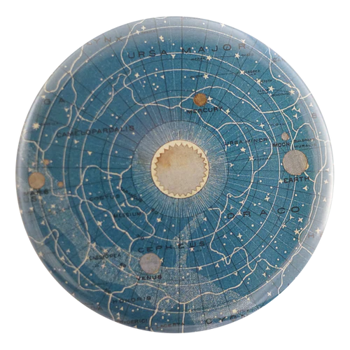 John Derian Decoupage Button Mirror