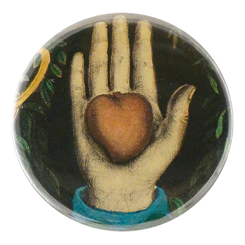John Derian Decoupage Button Mirror