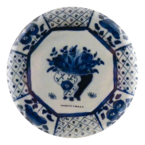 John Derian Decoupage Button Mirror