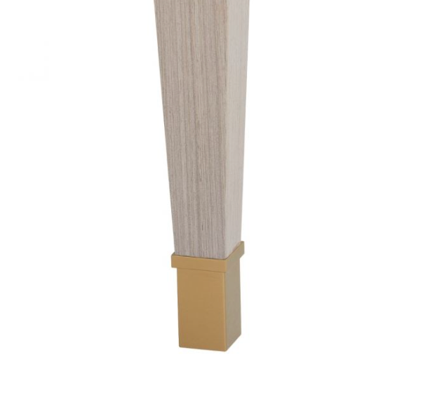 brass and wood leg detail