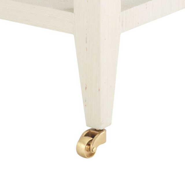 brass caster detail