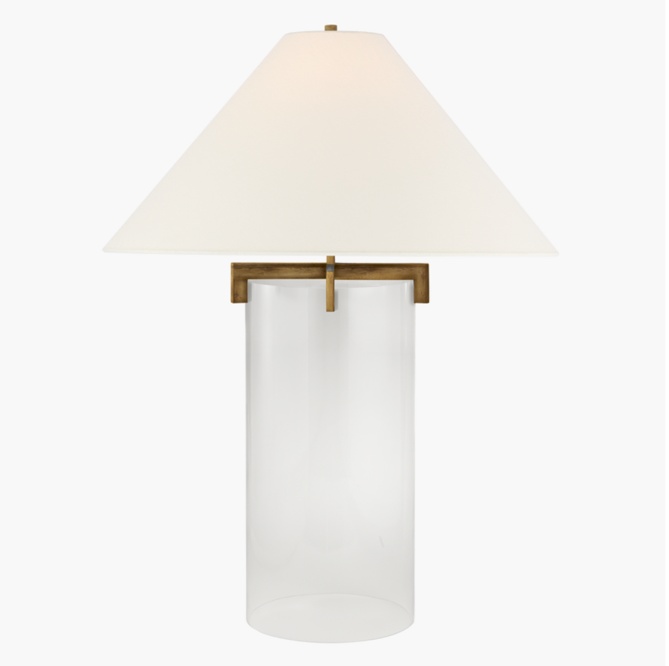 Brooks Table Lamp, Gilded Iron