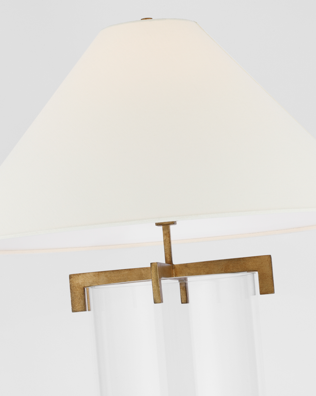 Brooks Table Lamp, Gilded Iron