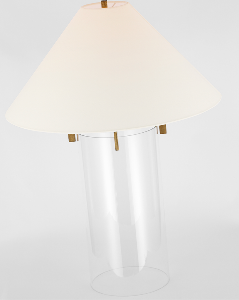 Brooks Table Lamp, Gilded Iron