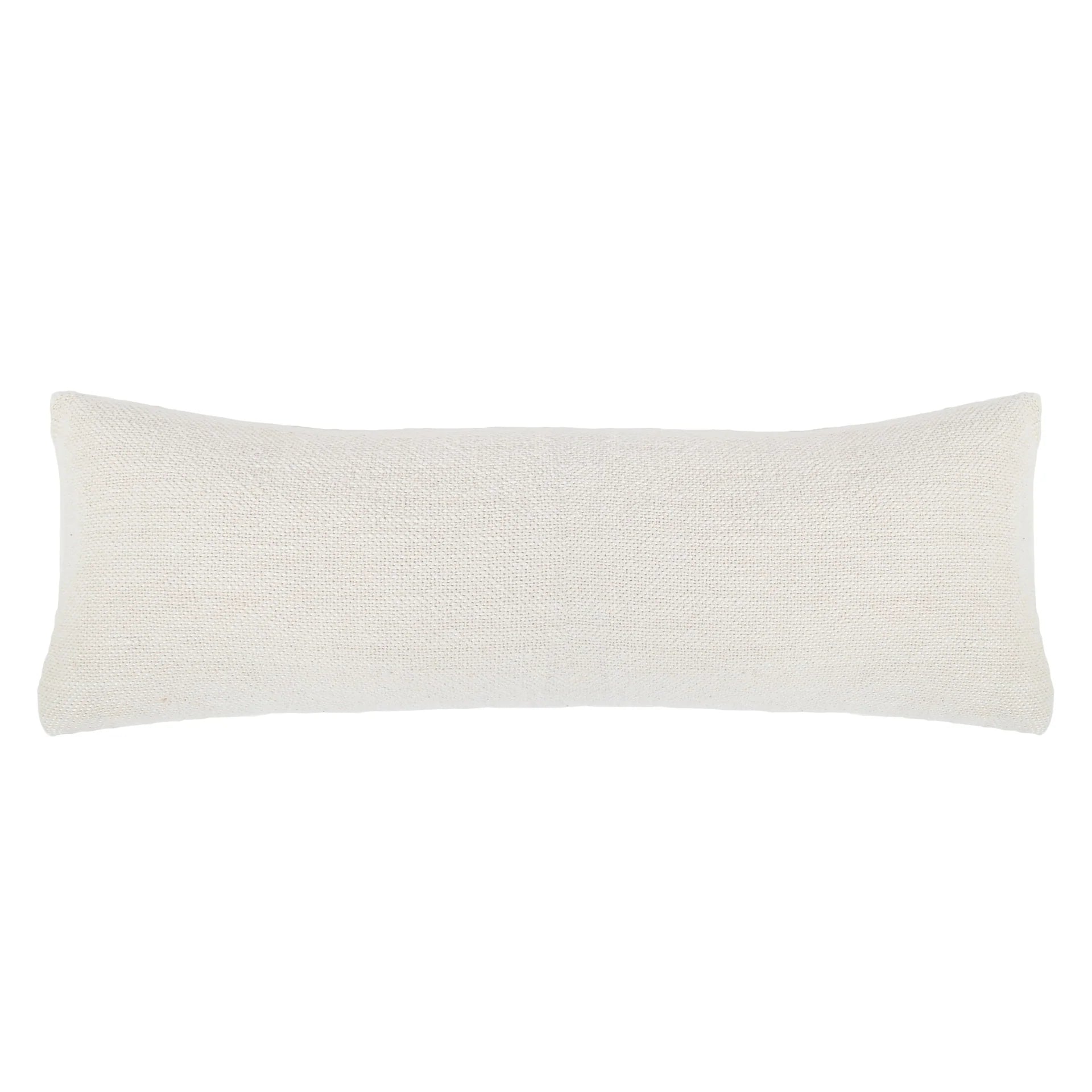 Rectangular white pillow on a white background