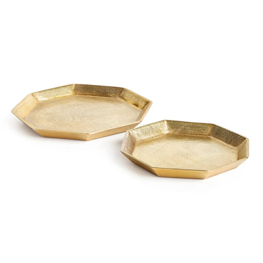 gold hex trays
