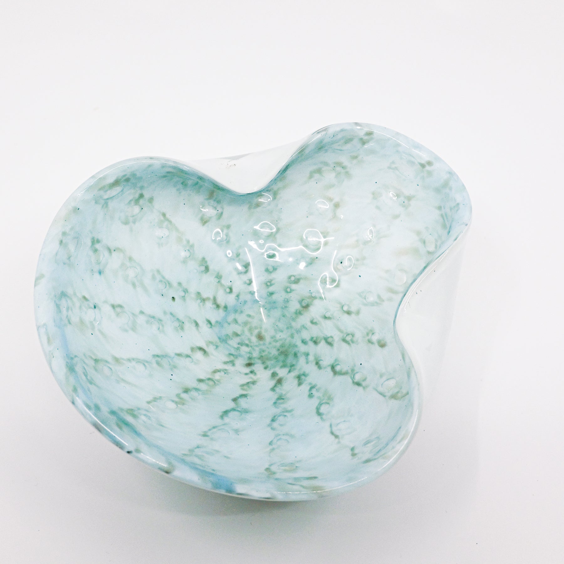 blue bowl with bubbles