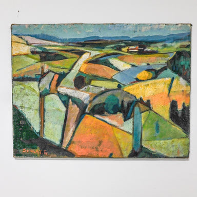 abstract landscape canvas