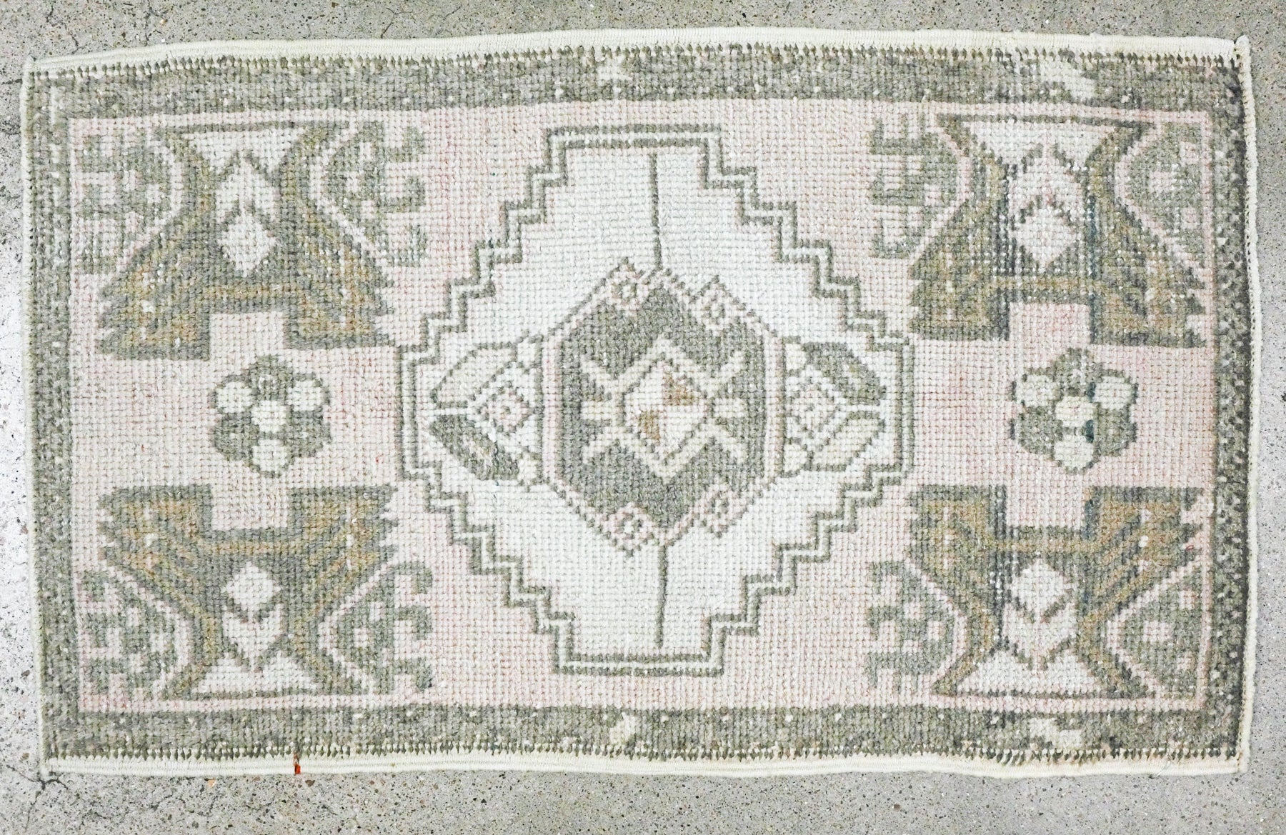 Vintage Turkish Oushak Rug