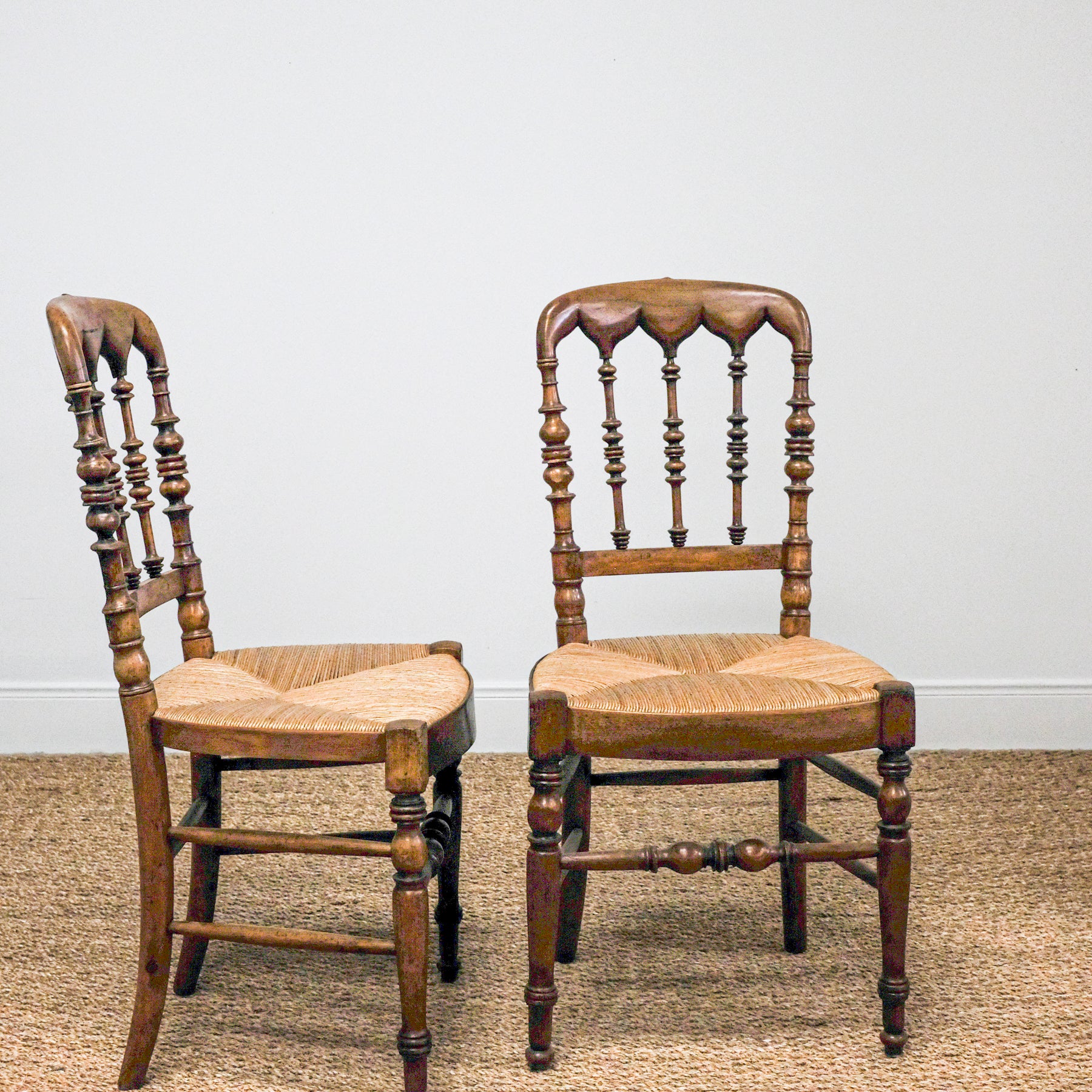 Pair of Vintage French Cafe Chairs