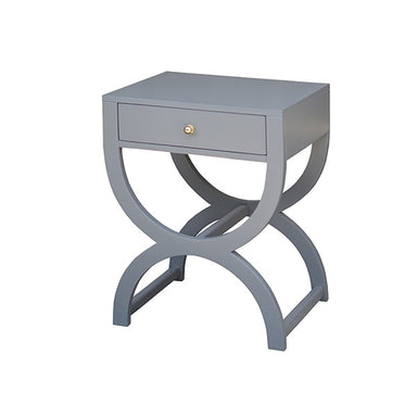 gray lacquer side table WH & Co. 