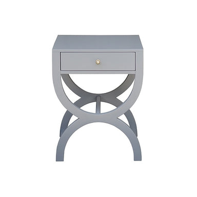 gray lacquer side table WH & Co.