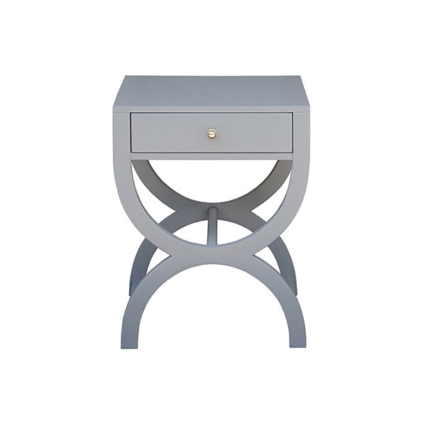 gray lacquer side table WH & Co.