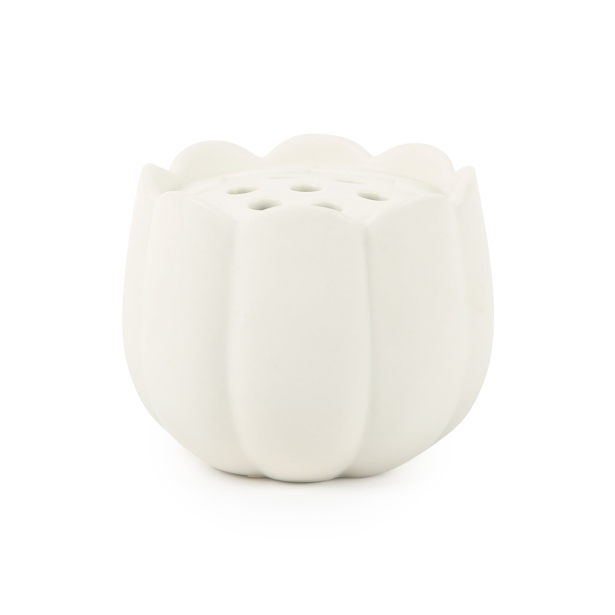 ceramic flower frog vase