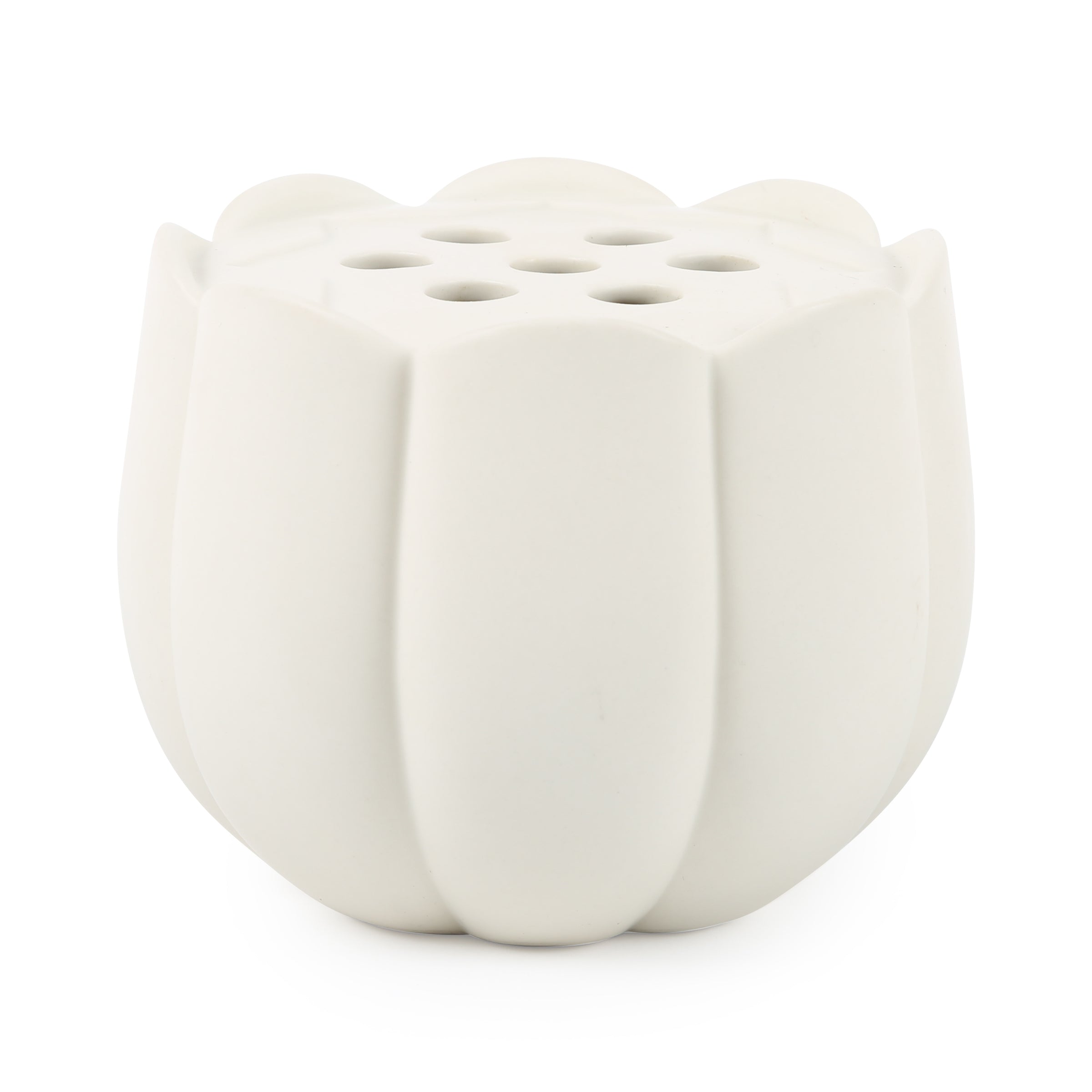 ceramic flower frog vase