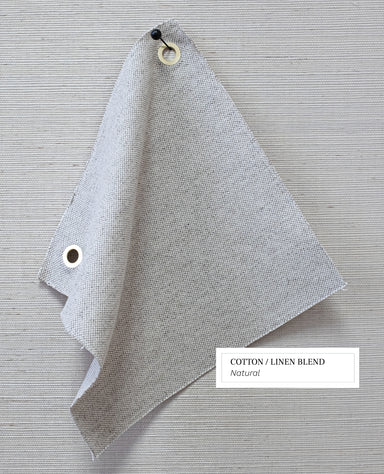 cotton/linen blend swatch in natural