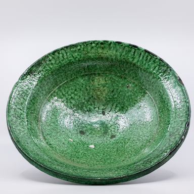 green glaze terra cotta bowl