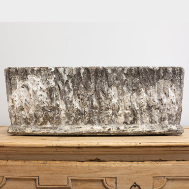 vintage concrete planter