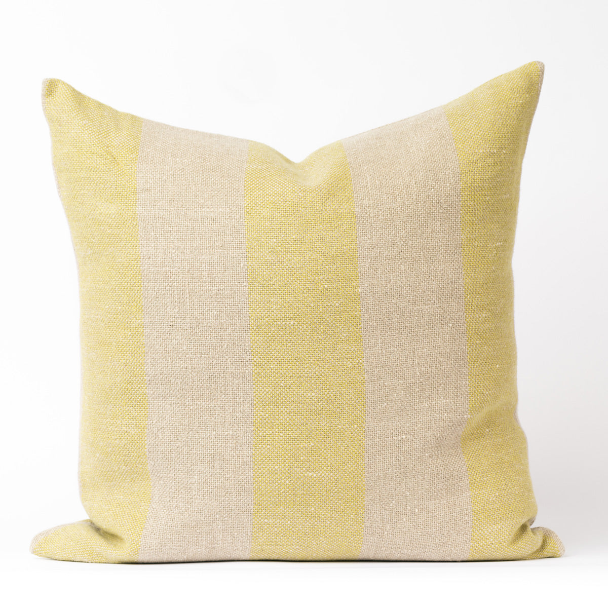 striped linen pillows