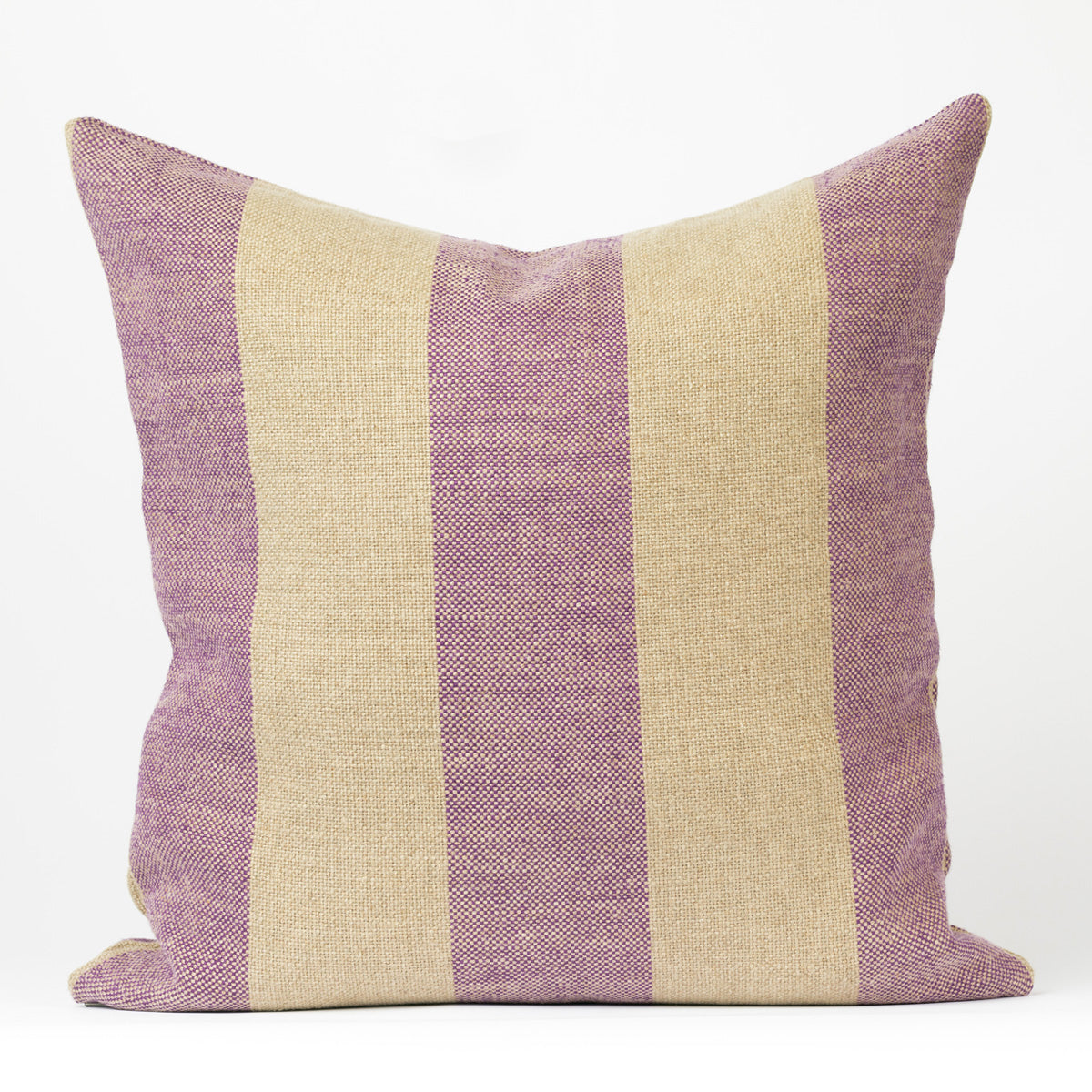 striped linen pillows
