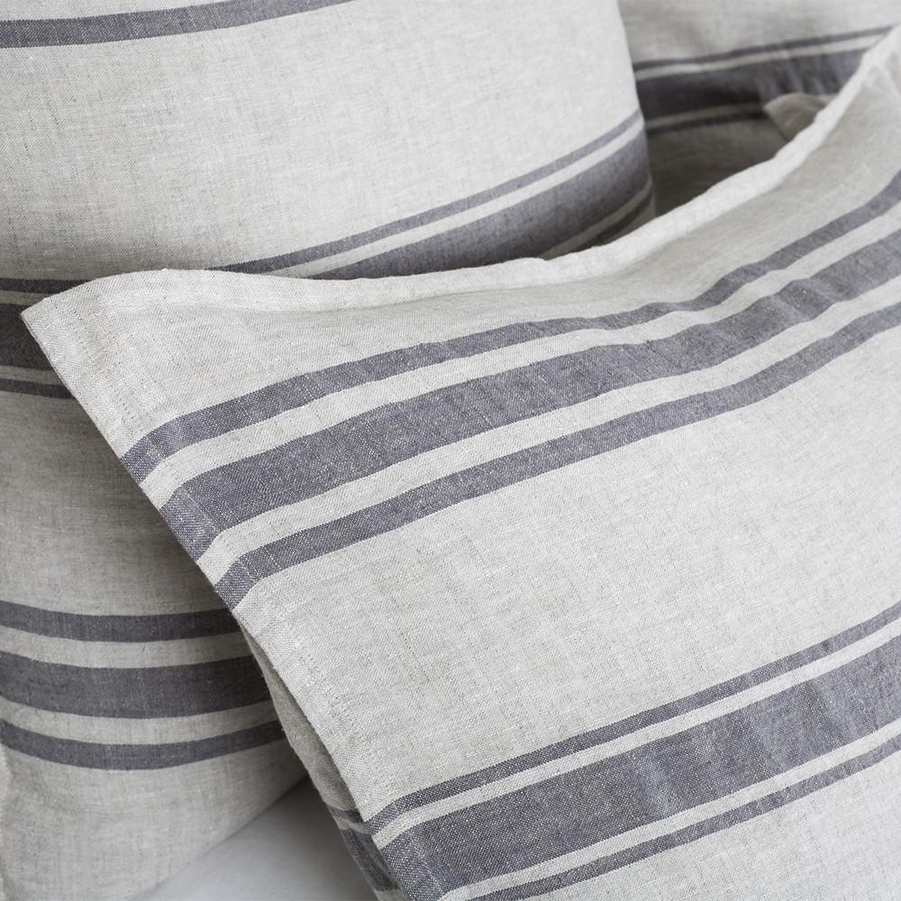 linen stripe sham