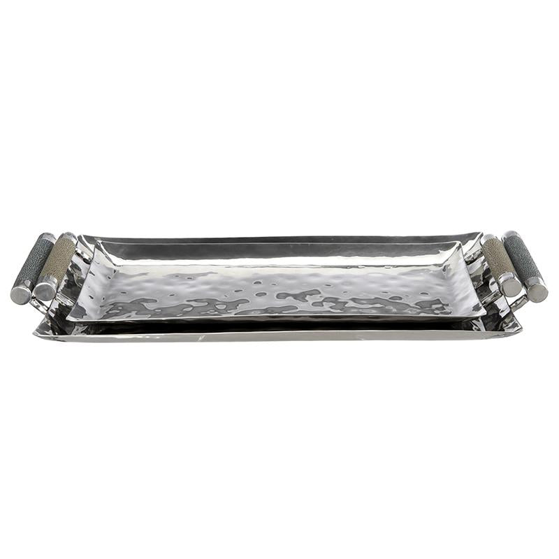 hammered steel tray
