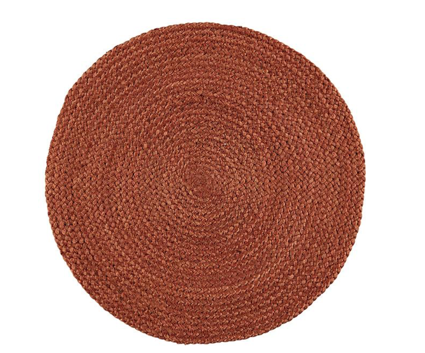 terra cotta silky jute round placemats