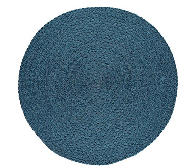 silky jute blue placemats