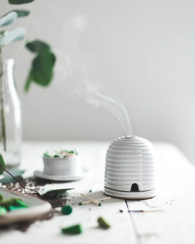 pottery incense burner