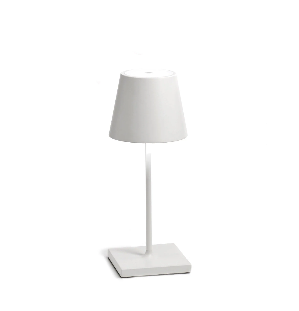 cordless LED light in white