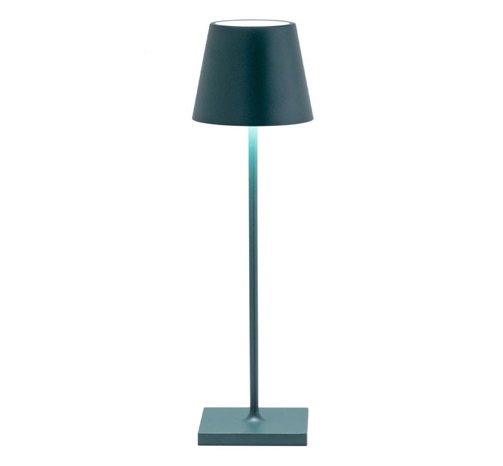 green cordless LED lamp