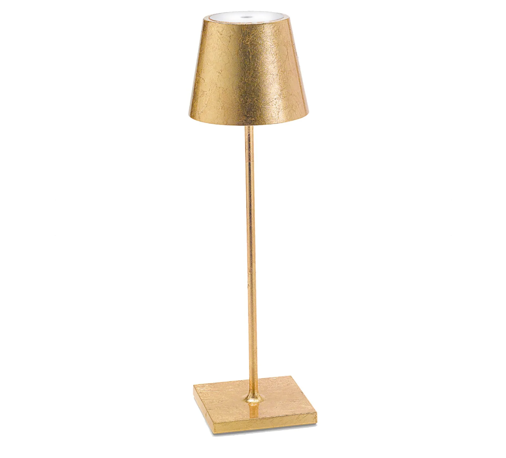 gold leaf cordless lamp