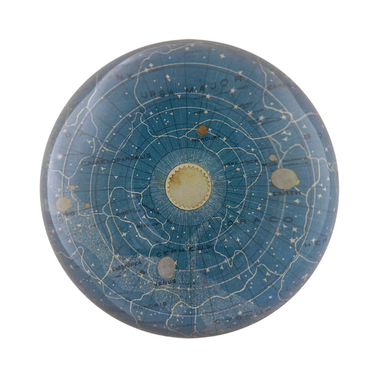 blue universe dome paperweight from John Derian