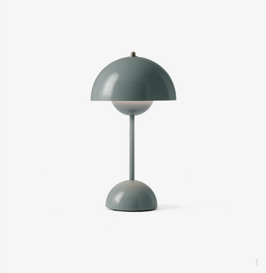 stone gray portable lamp