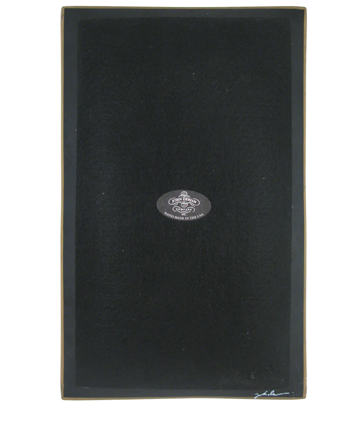 black felt on backside of decoupage john derian tray