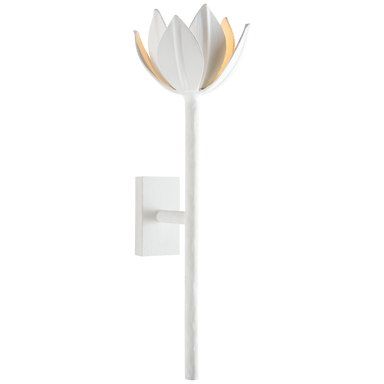 white plaster sconce