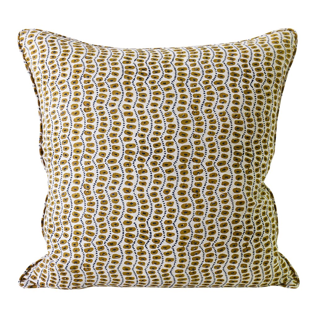 amulet linen pillow in tobacco WH & Co.