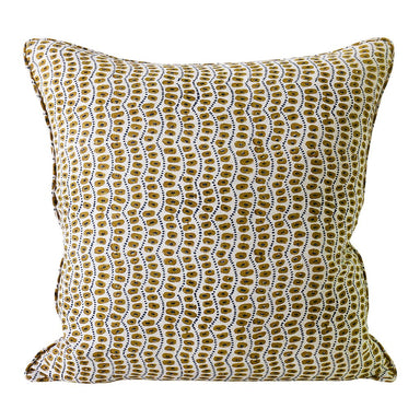 amulet linen pillow in tobacco WH & Co.