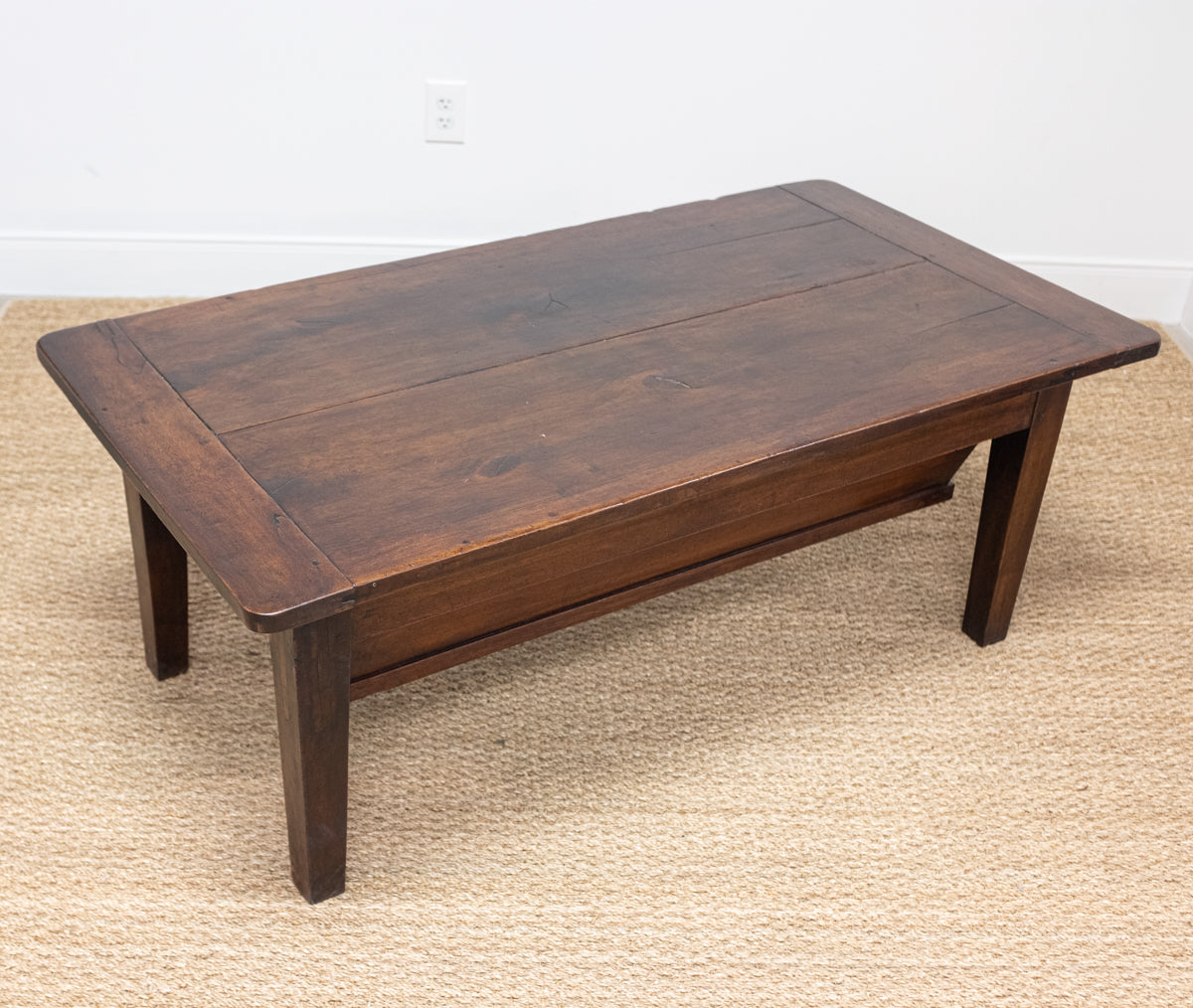 dark wood coffee table