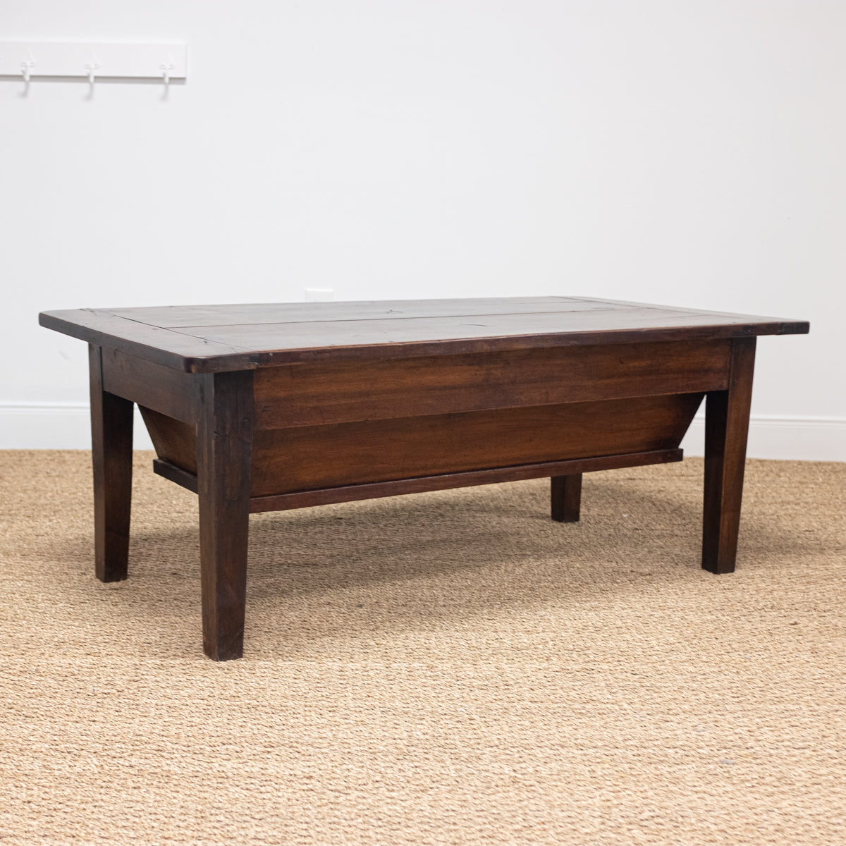 dark wood coffee table