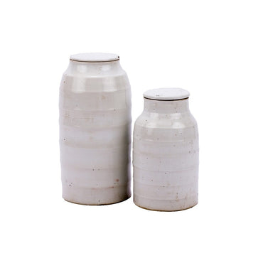 flat lidded jars