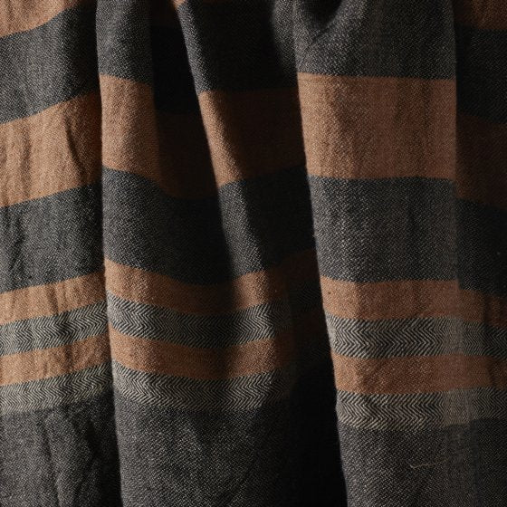 striped linen towel