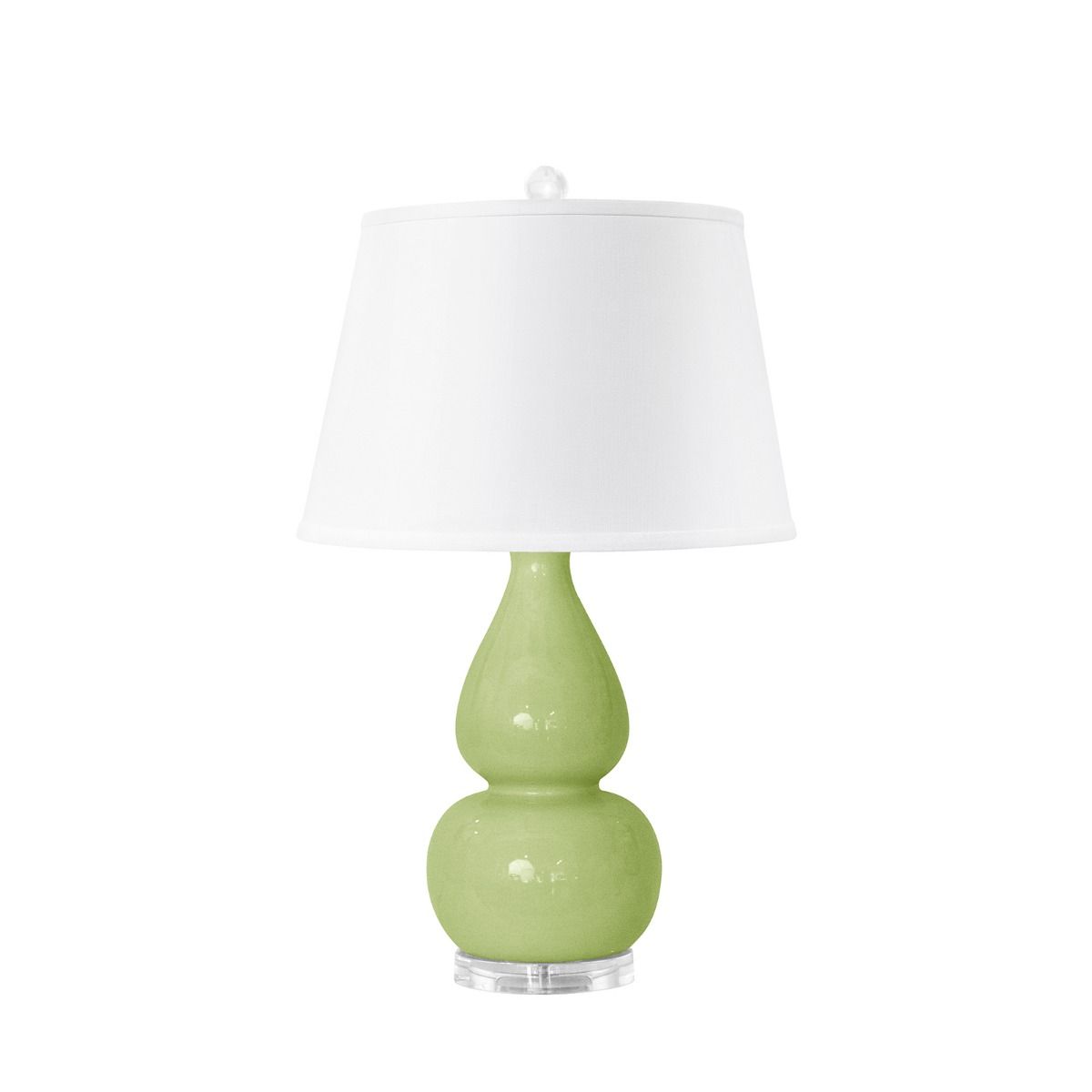 green ceramic table lamp