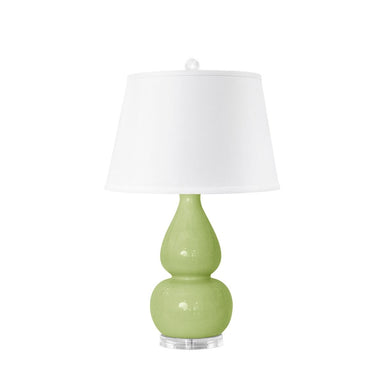 green ceramic table lamp